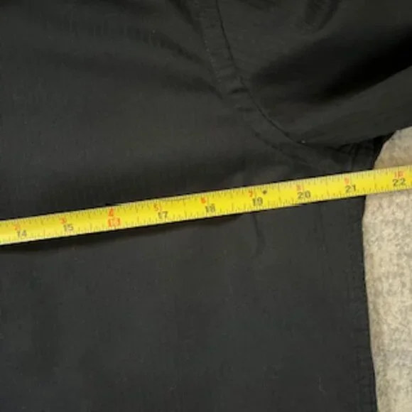 🧡3/15 Van Heusen Black Cotton Blend Button Down Shirt Men's S/P 14-141/2 - Picture 4 of 10